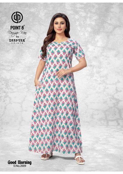 Good Morning Vol 2 Deeptex Prints Cotton Night Gowns Exporter