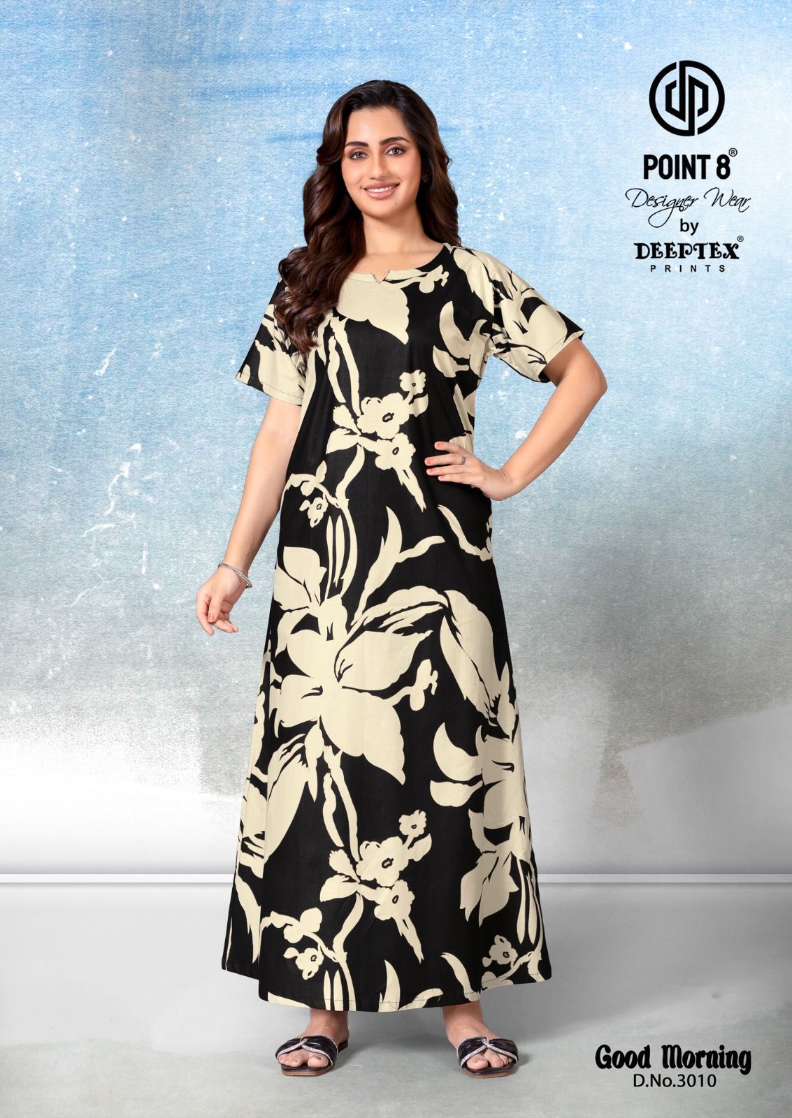 Good Morning Vol 3 Deeptex Prints Cotton Night Gowns Supplier Ahmedabad