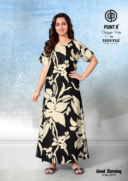 Good Morning Vol 3 Deeptex Prints Cotton Night Gowns Supplier Ahmedabad