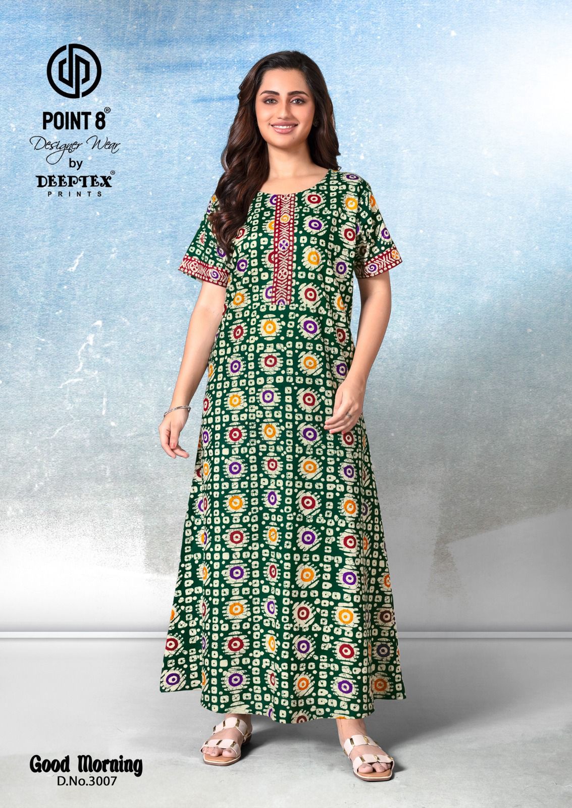 Good Morning Vol 3 Deeptex Prints Cotton Night Gowns Supplier Ahmedabad