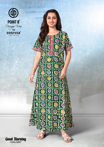 Good Morning Vol 3 Deeptex Prints Cotton Night Gowns Supplier Ahmedabad