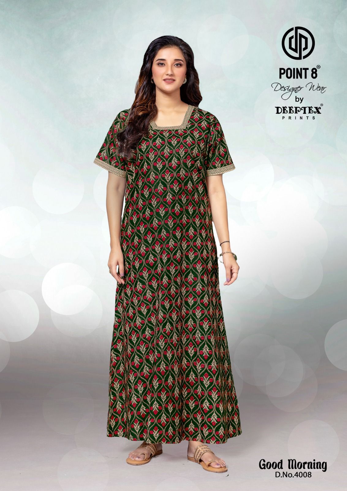 Good Morning Vol 4 Deeptex Prints Cotton Night Gowns Exporter Ahmedabad