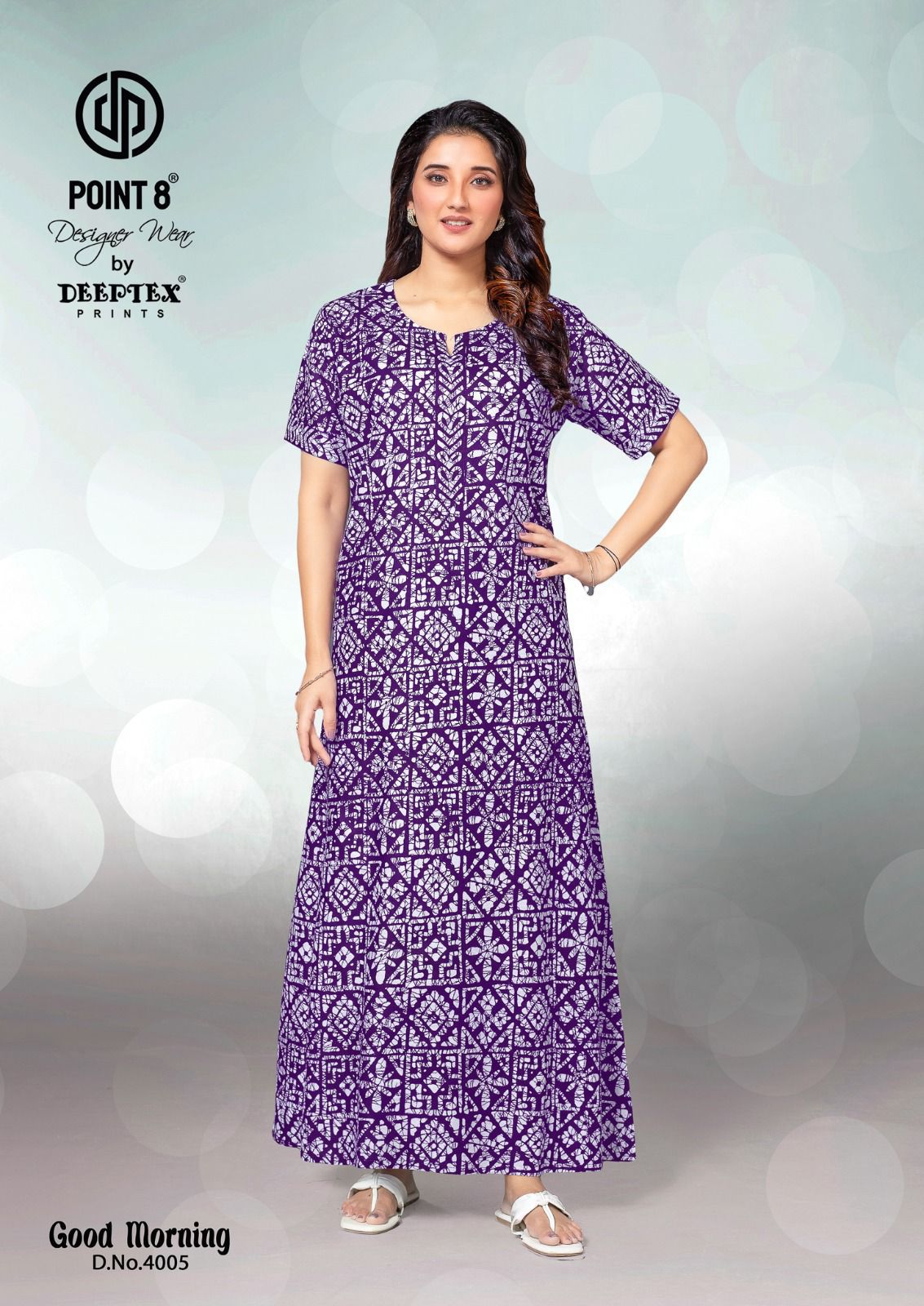 Good Morning Vol 4 Deeptex Prints Cotton Night Gowns Exporter Ahmedabad