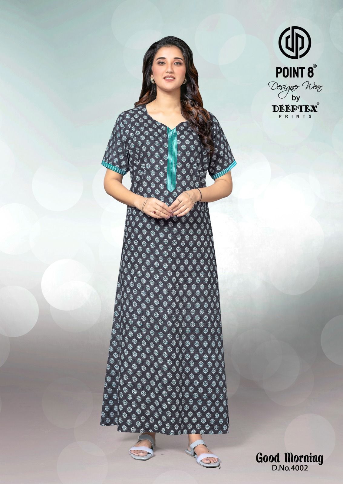Good Morning Vol 4 Deeptex Prints Cotton Night Gowns Exporter Ahmedabad