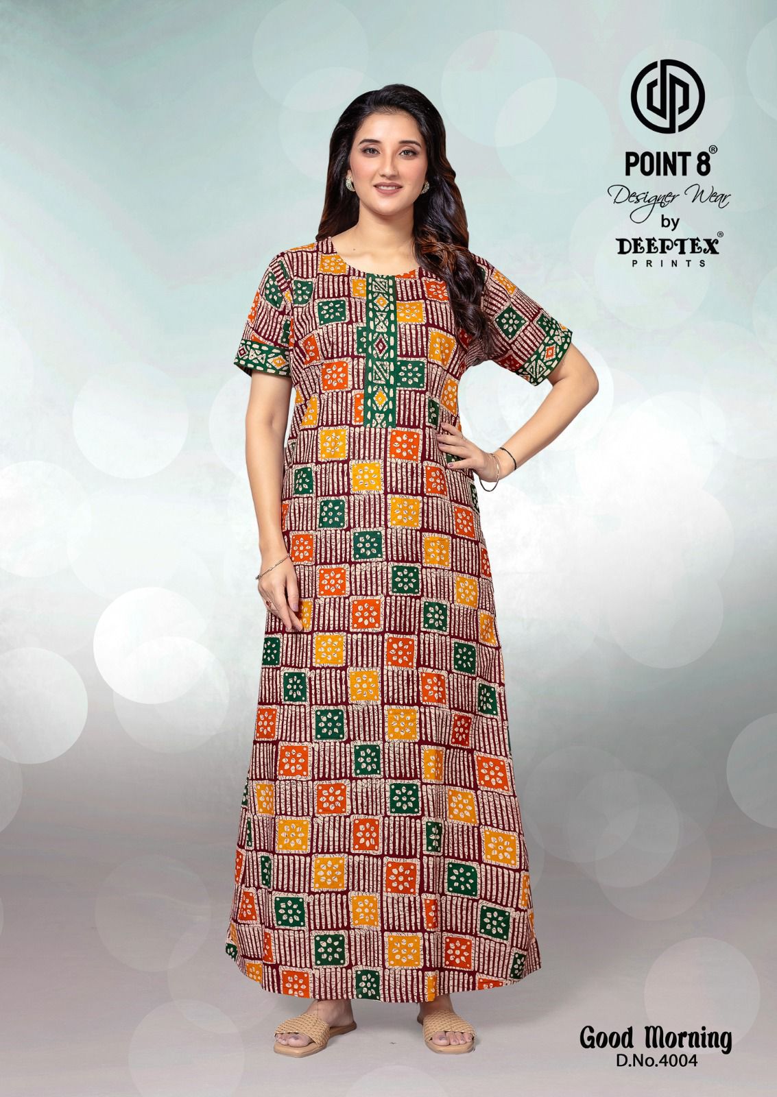 Good Morning Vol 4 Deeptex Prints Cotton Night Gowns Exporter Ahmedabad