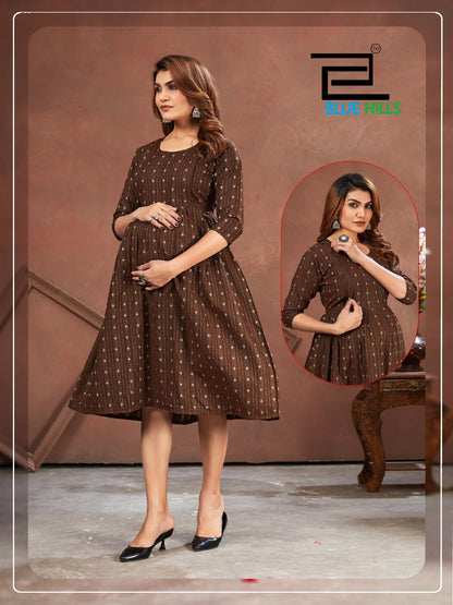 Good Newwz Bluehills Pure Cotton Feeding Kurtis Supplier Ahmedabad