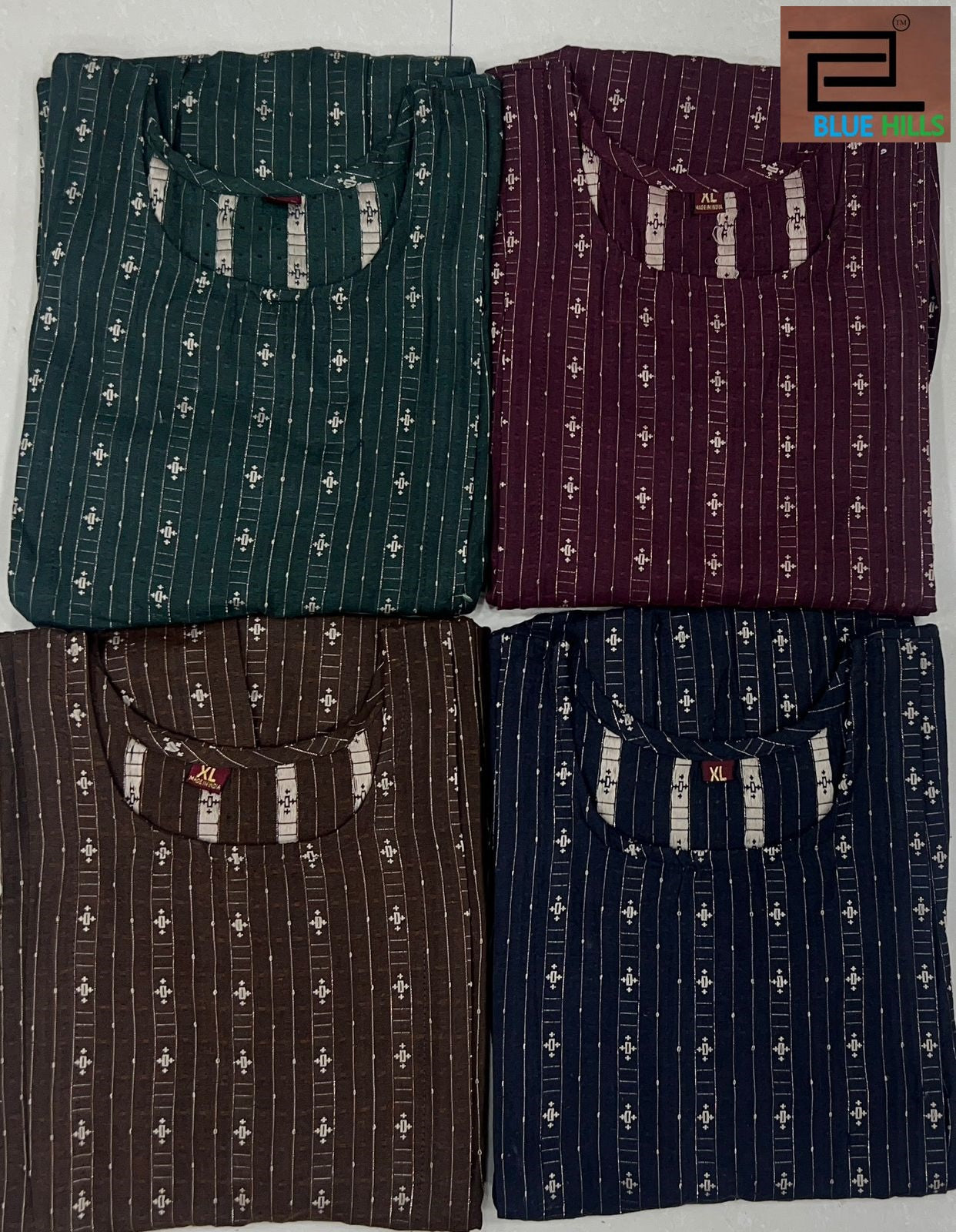 Good Newwz Bluehills Pure Cotton Feeding Kurtis Supplier Ahmedabad
