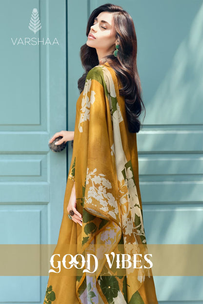 Good Vibes Varshaa Viscose Muslin Pant Style Suits Supplier Ahmedabad