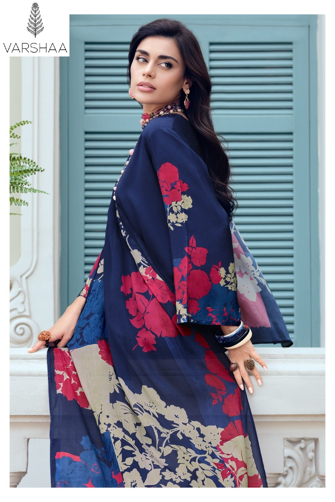Good Vibes Varshaa Viscose Muslin Pant Style Suits Supplier Ahmedabad