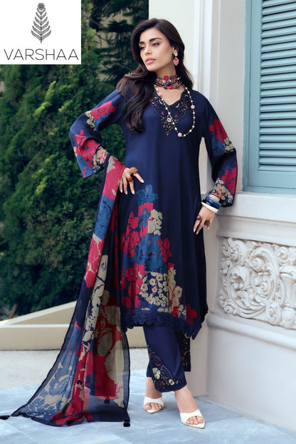 Good Vibes Varshaa Viscose Muslin Pant Style Suits Supplier Ahmedabad