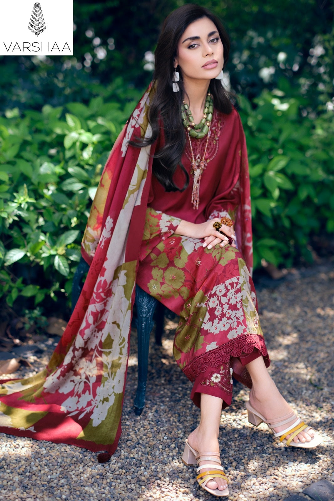 Good Vibes Varshaa Viscose Muslin Pant Style Suits Supplier Ahmedabad
