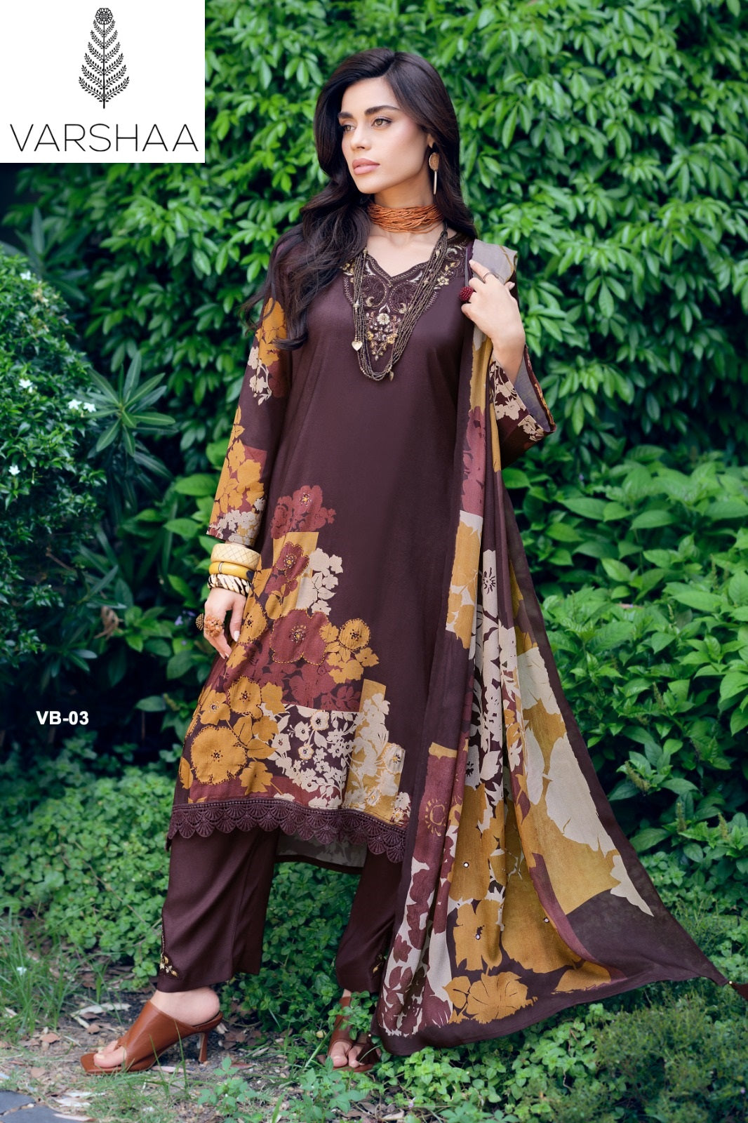 Good Vibes Varshaa Viscose Muslin Pant Style Suits Supplier Ahmedabad