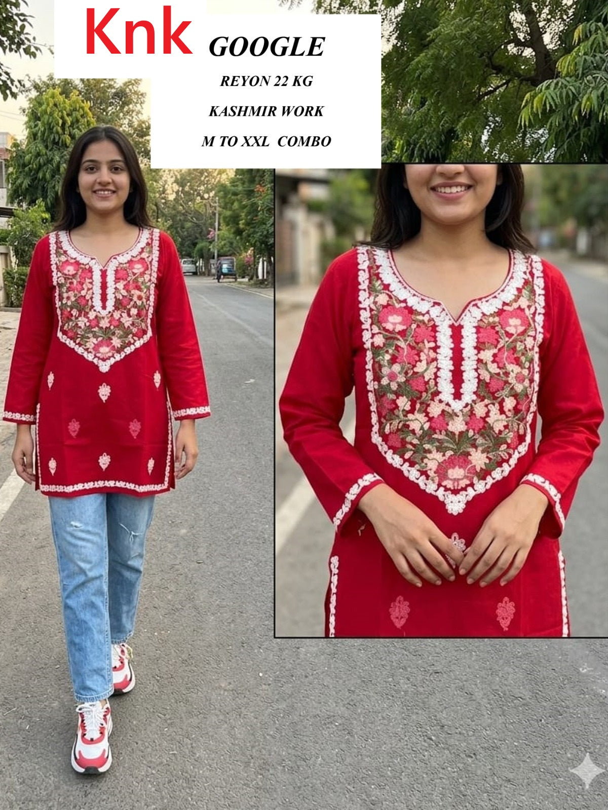 Google Knk Rayon 22Kg Short Kurtis Wholesale Rate