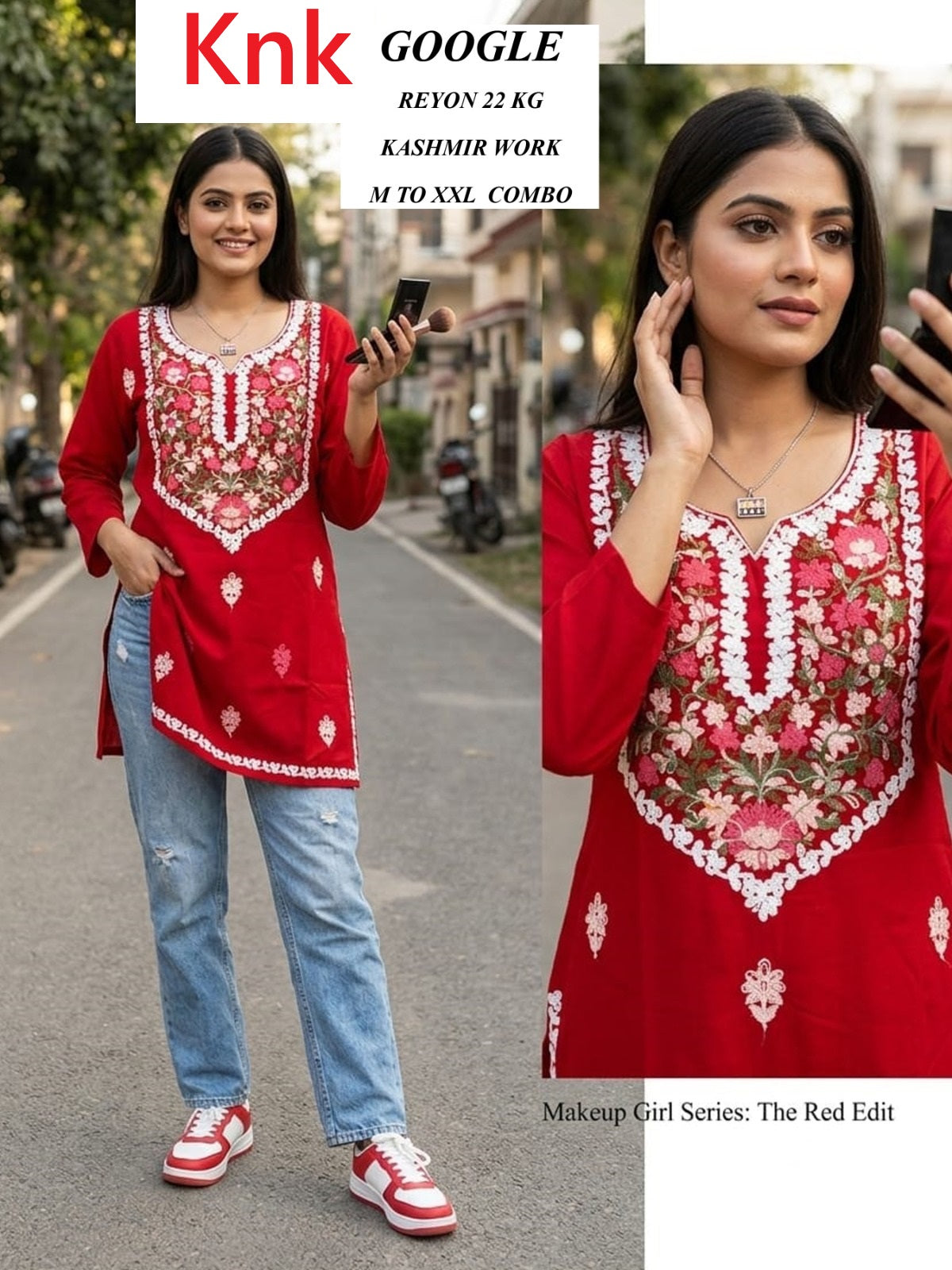 Google Knk Rayon 22Kg Short Kurtis Wholesale Rate