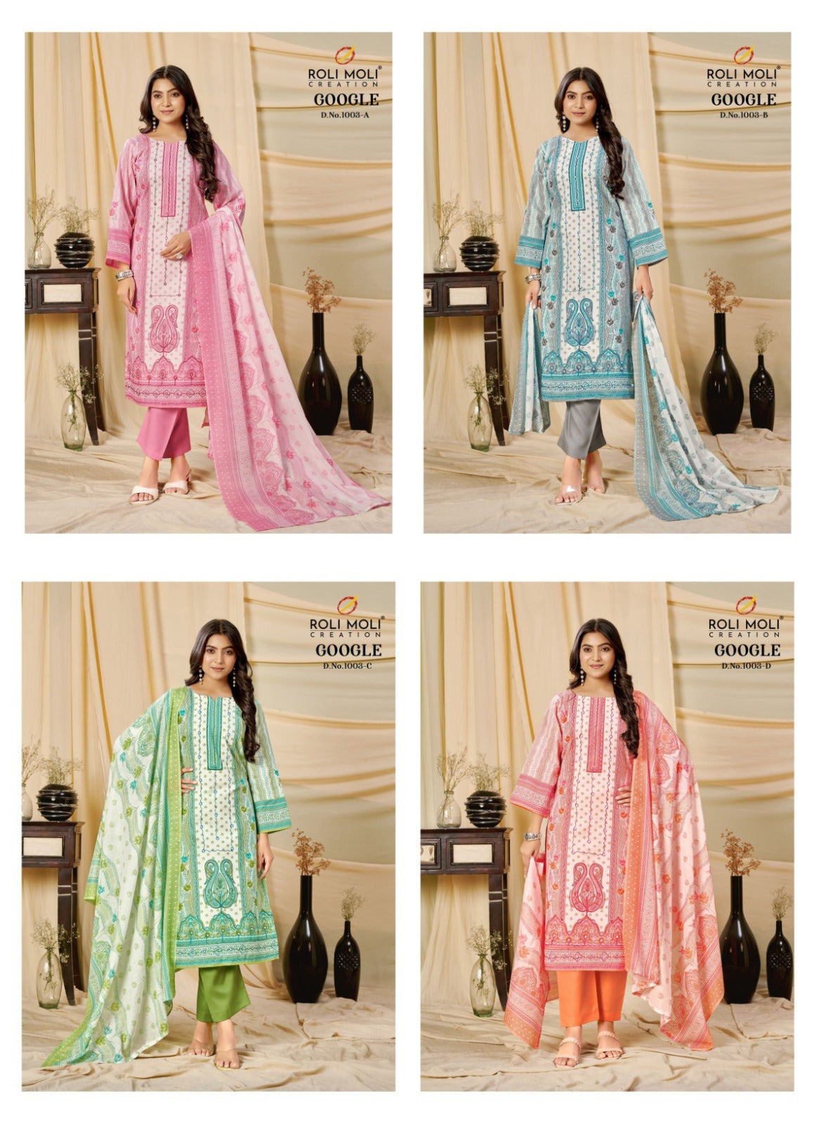 Google Roli Moli Cambric Pant Style Suits Supplier