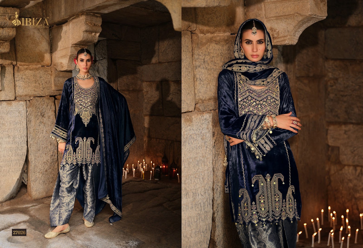 Goonj Ibiza Viscose Velvet Suits Exporter India