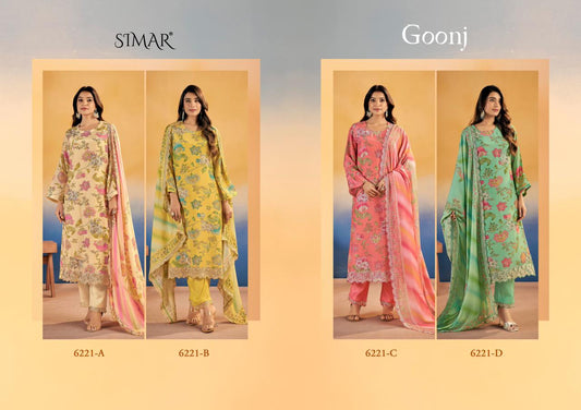 Goonj Simar Viscose Muslin Pant Style Suits Manufacturer India