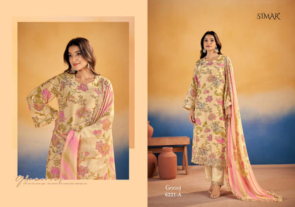 Goonj Simar Viscose Muslin Pant Style Suits Manufacturer India