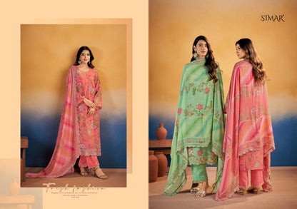 Goonj Simar Viscose Muslin Pant Style Suits Manufacturer India