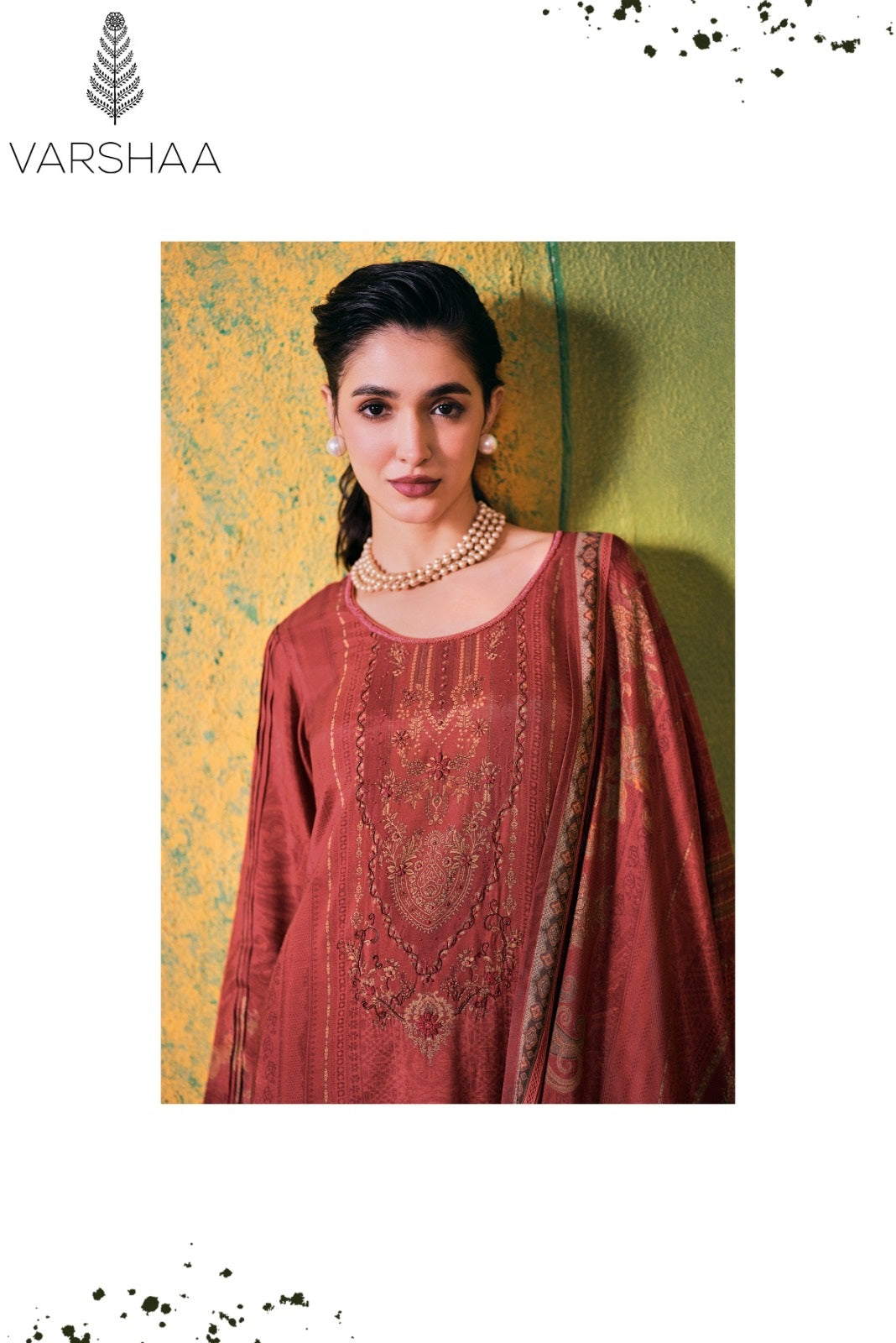 Goonj Varshaa Viscose Muslin Pant Style Suits Supplier Gujarat