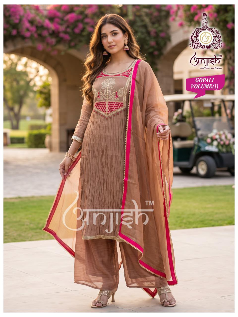Gopali Anjish Salsa Readymade Plazzo Style Suits Wholesale Price