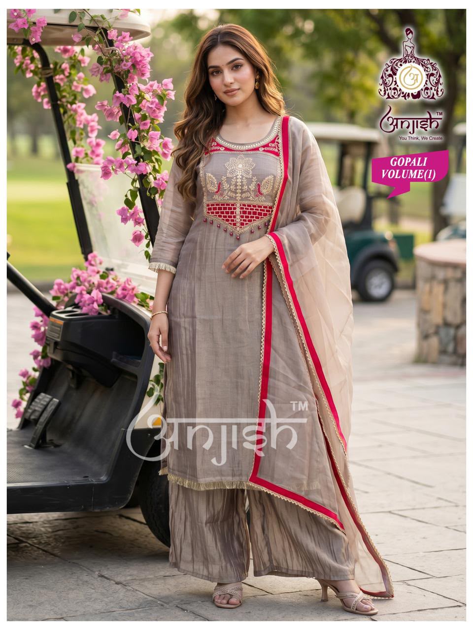 Gopali Anjish Salsa Readymade Plazzo Style Suits Wholesale Price
