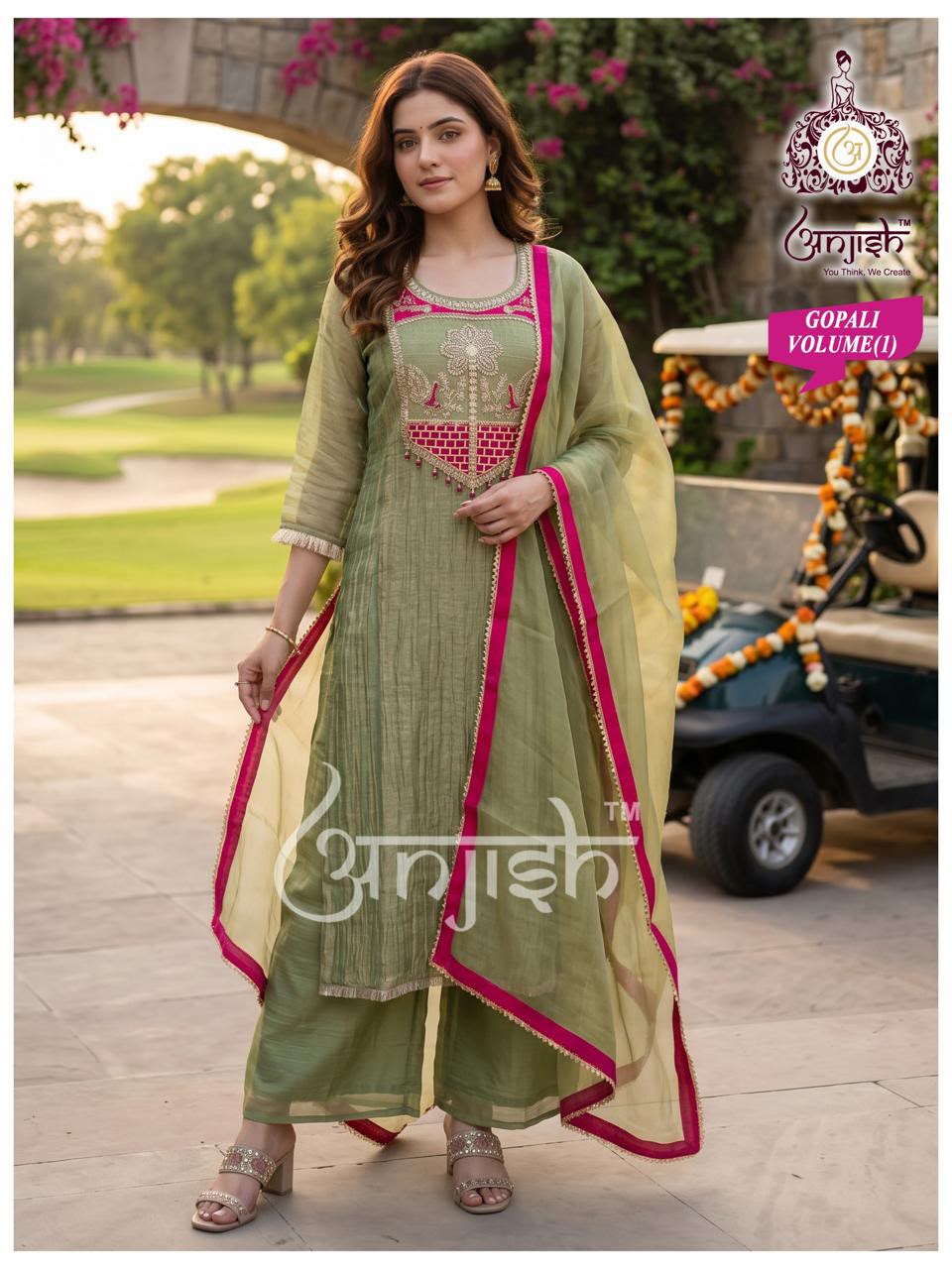 Gopali Anjish Salsa Readymade Plazzo Style Suits Wholesale Price