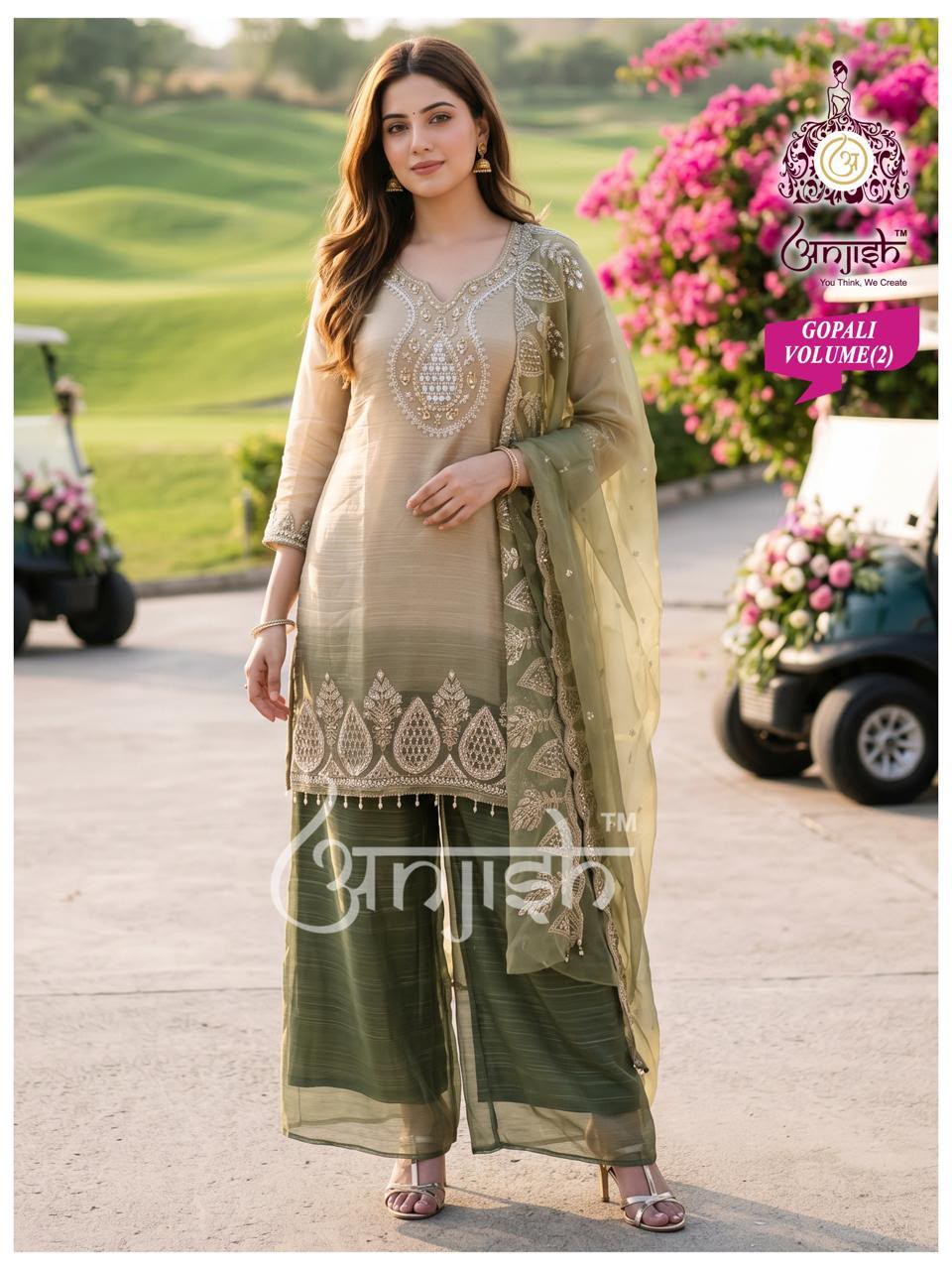 Gopali Anjish Salsa Readymade Plazzo Style Suits Wholesale Price