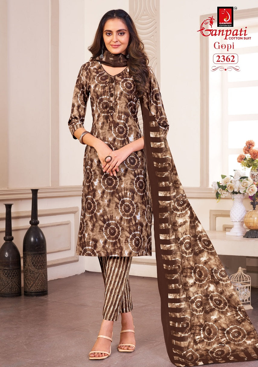 Gopi Vol 12 Ganpati Cotton Dress Material Manufacturer