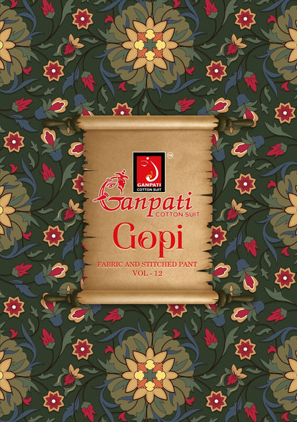 Gopi Vol 12 Ganpati Cotton Dress Material Manufacturer