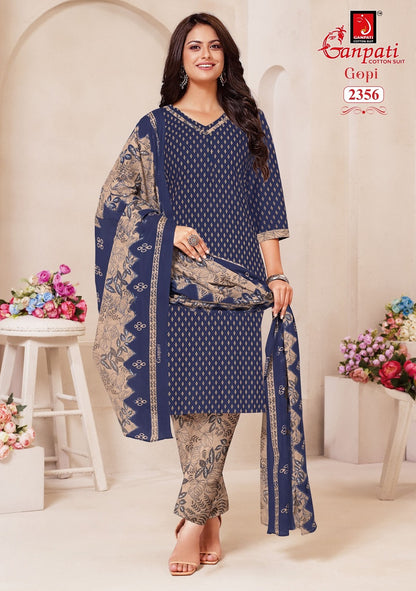 Gopi Vol 12 Ganpati Cotton Dress Material Manufacturer