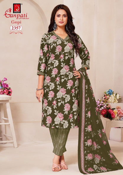 Gopi Vol 12 Ganpati Cotton Dress Material Manufacturer