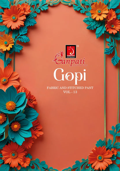 Gopi Vol 13 Ganpati Cotton Dress Material Exporter Gujarat