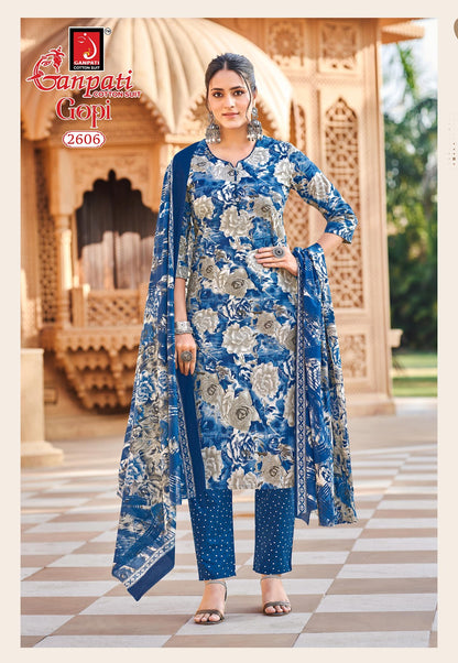Gopi Vol 15 Ganpati Cotton Dress Material Manufacturer Gujarat