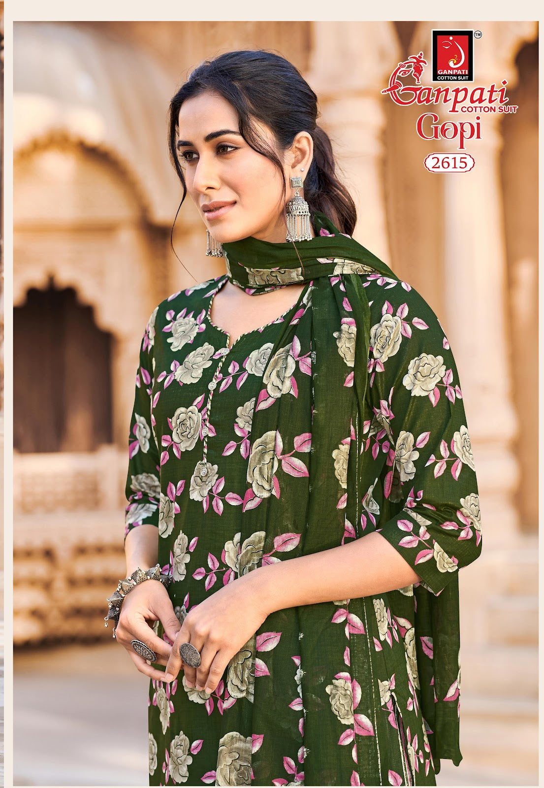Gopi Vol 15 Ganpati Cotton Dress Material Manufacturer Gujarat