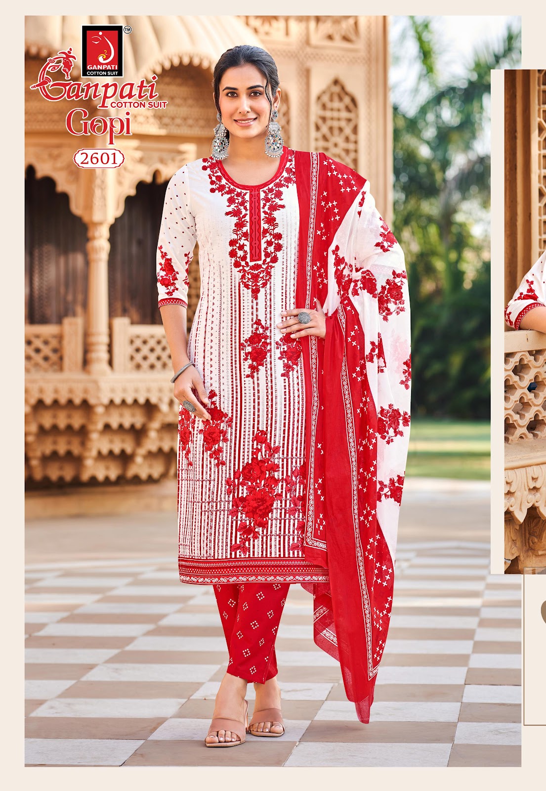 Gopi Vol 15 Ganpati Cotton Dress Material Manufacturer Gujarat