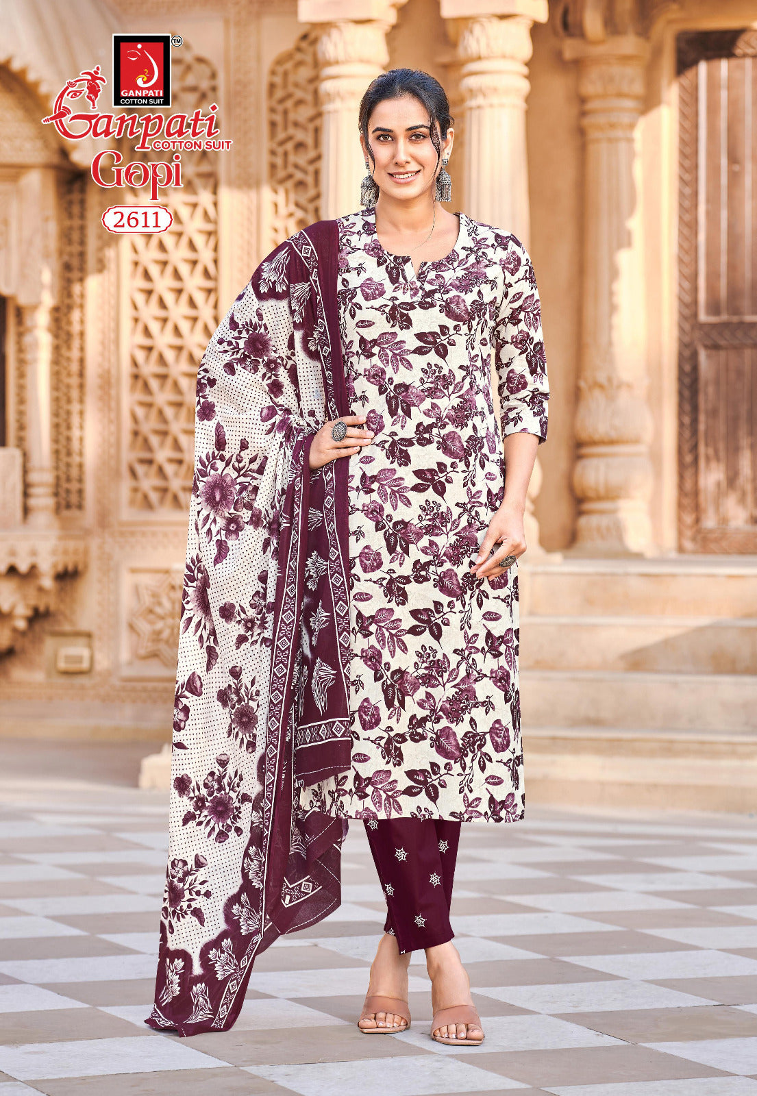 Gopi Vol 15 Ganpati Readymade Cotton Pant Suits Wholesale Price