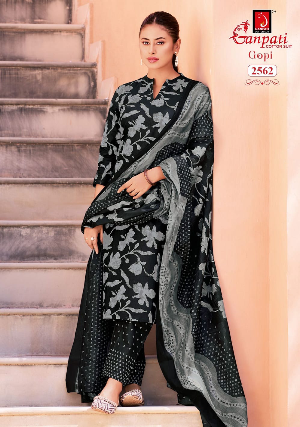 Gopi Vol 16 Ganpati Readymade Cotton Pant Suits Manufacturer India
