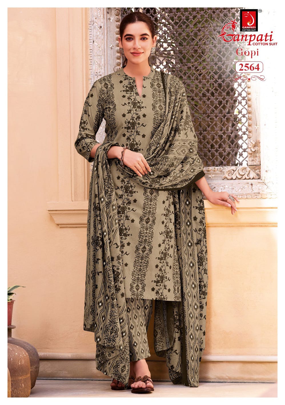 Gopi Vol 16 Ganpati Readymade Cotton Pant Suits Manufacturer India