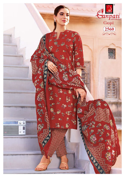 Gopi Vol 16 Ganpati Readymade Cotton Pant Suits Manufacturer India