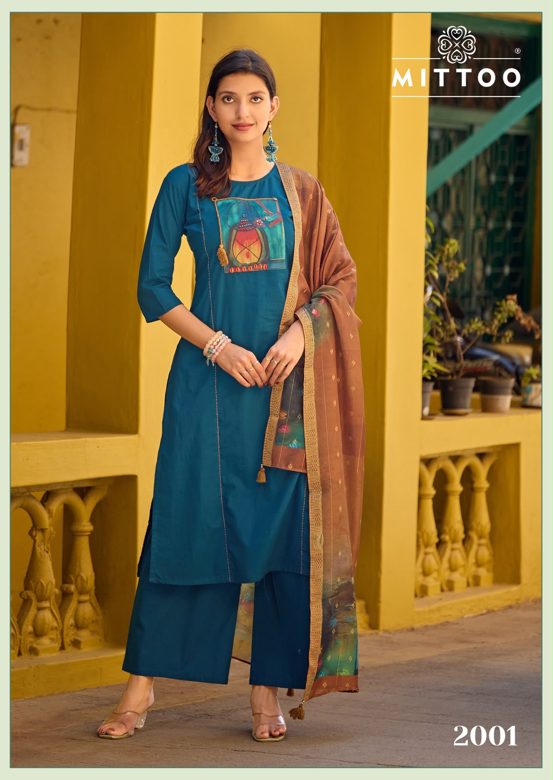 Gopika Mittoo Cotton Readymade Plazzo Style Suits Wholesale