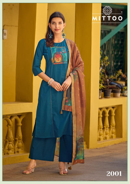 Gopika Mittoo Cotton Readymade Plazzo Style Suits Wholesale