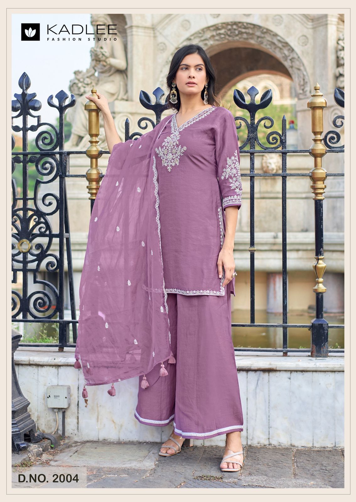 Gori Kadlee Crepe Readymade Plazzo Style Suits Wholesaler India