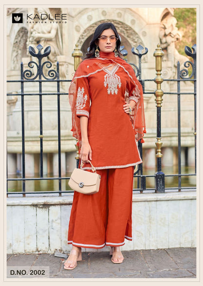 Gori Kadlee Crepe Readymade Plazzo Style Suits Wholesaler India