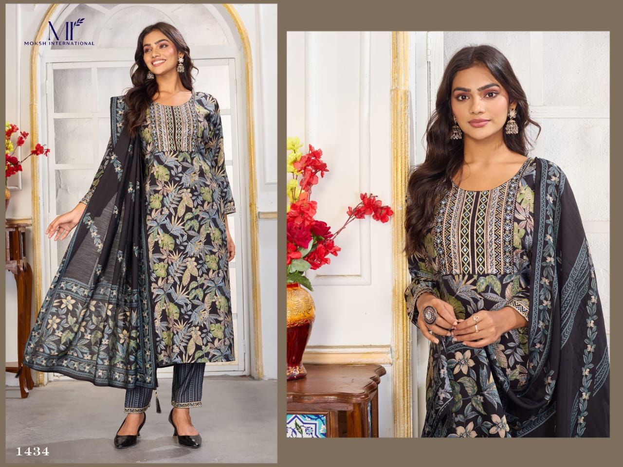 Gori Vol 1 Moksh Chanderi And Riyon Readymade Pant Style Suits Manufacturer India