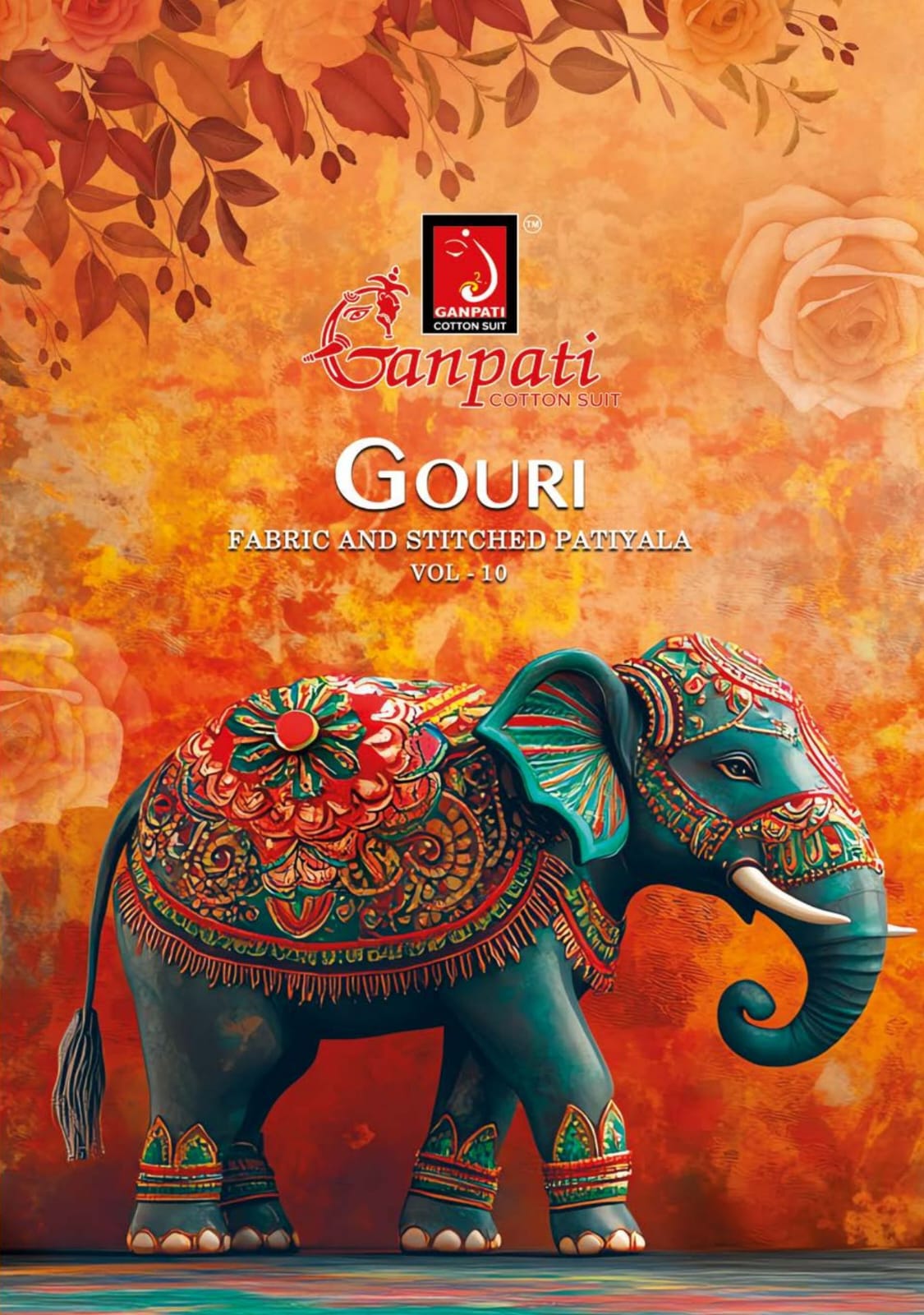 Gouri Vol 10 Ganpati Cotton Readymade Patiyala Suits Wholesale Price