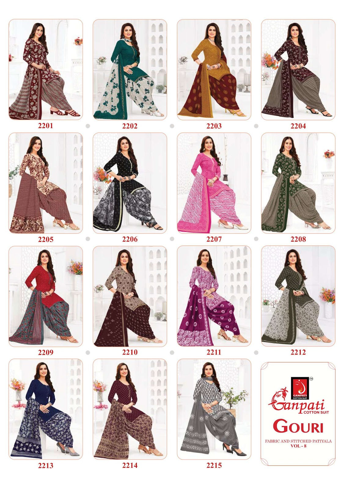 Gouri Vol 8 Ganpati Cotton Dress Material Exporter India