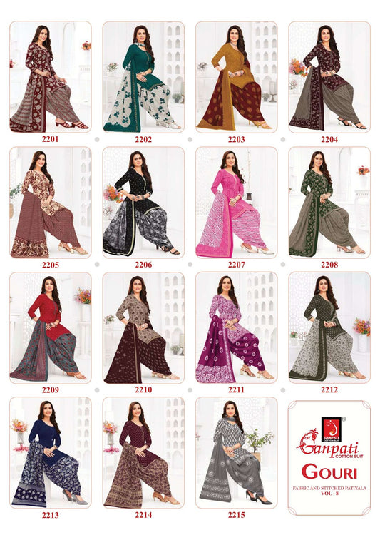 Gouri Vol 8 Ganpati Cotton Dress Material Exporter India
