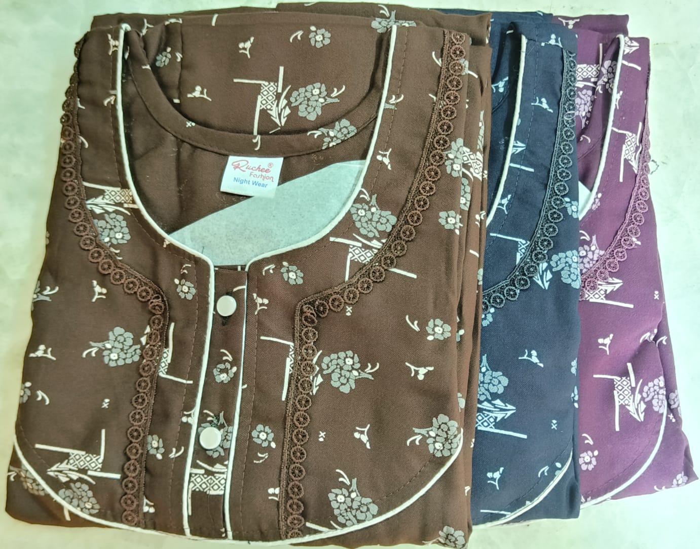 Gpo 012825 Ruchee Fashion Alpine Night Gowns Manufacturer Ahmedabad