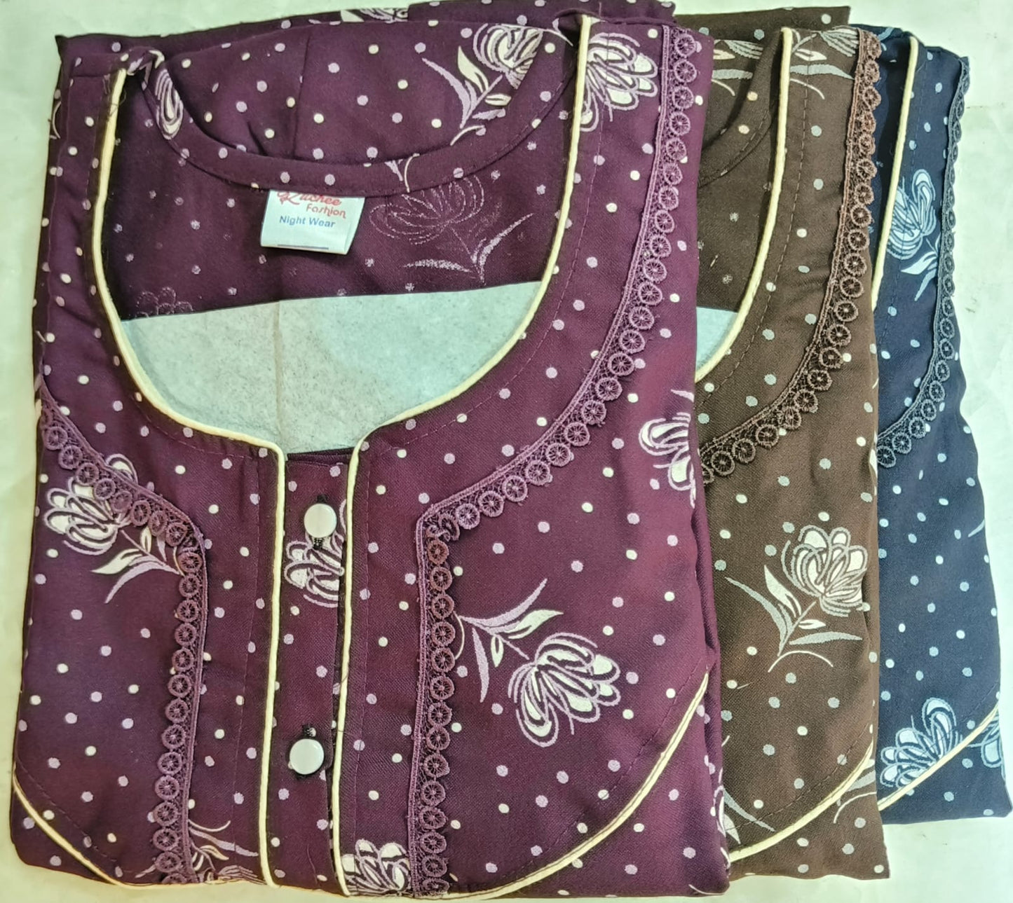 Gpo 012825 Ruchee Fashion Alpine Night Gowns Manufacturer Ahmedabad